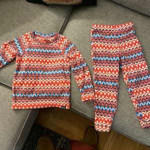 Patagonia matching fleece top and bottom set
